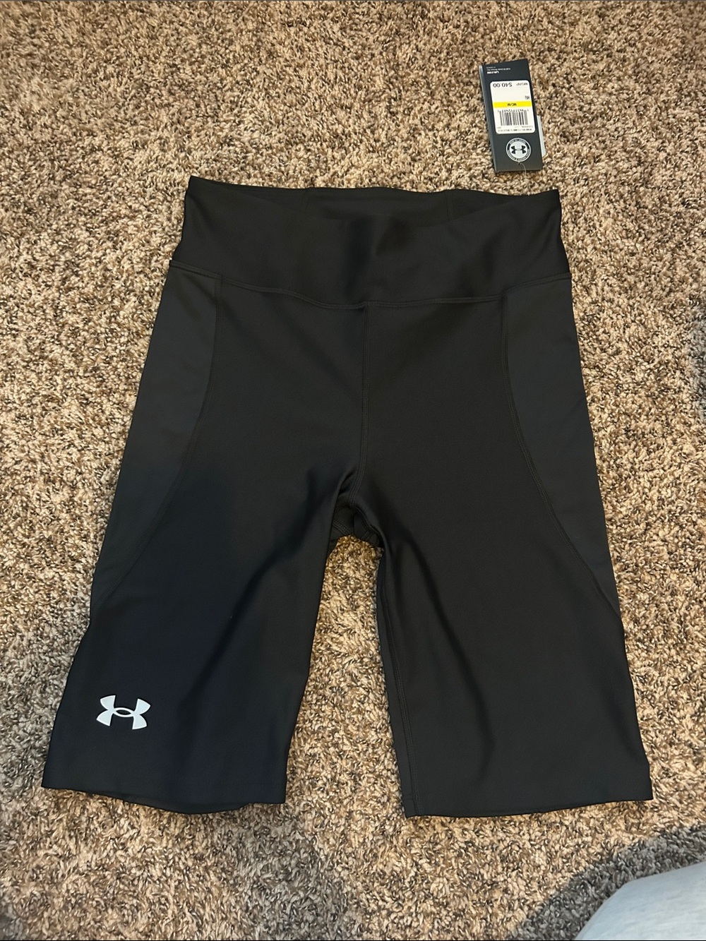 Under Armour Black High-Waist Bike Shorts